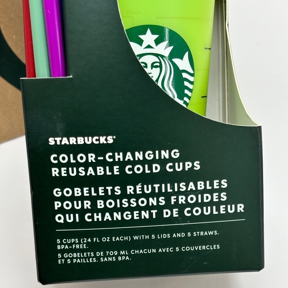 NWT STARBUCKS 2022 Color Changing Cold Cups UV Activated - Picture 3 of 5
